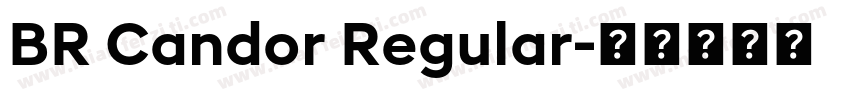 BR Candor Regular字体转换